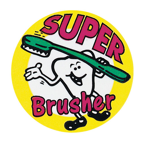 Kids Stickers Super Brusher 100/Box