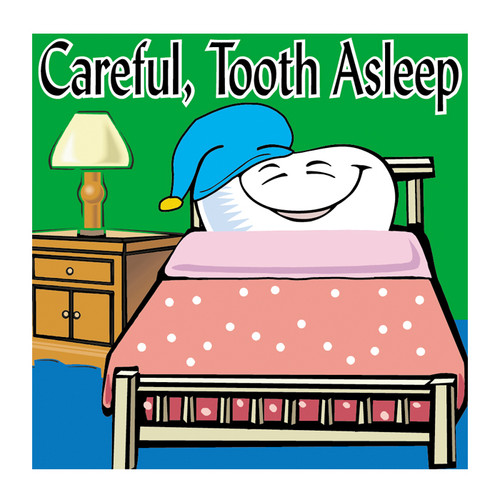 Kids Stickers Careful Tooth Asleep 100/Box