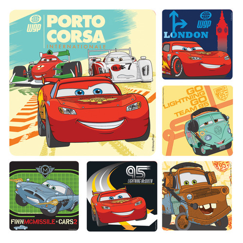 Kids Stickers Disney'S Cars 2 100/Box