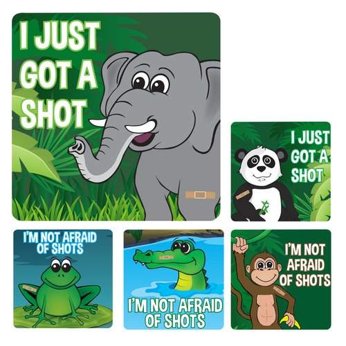 Kids Stickers I Got A Shot Medical Patient 100/Box