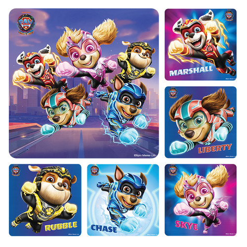 Kids Stickers Paw Patrol Movie 2 100/Box