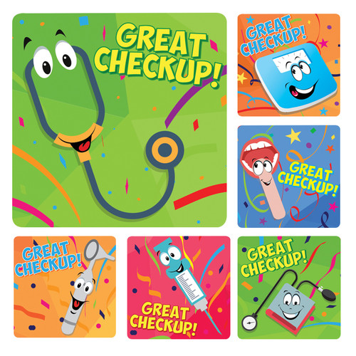 Kids Stickers Great Check-Up 100/Box