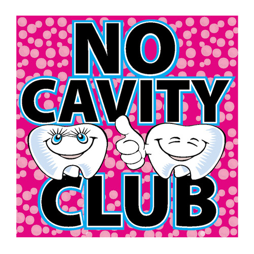 Kids Stickers No Cavity Club 100/Box