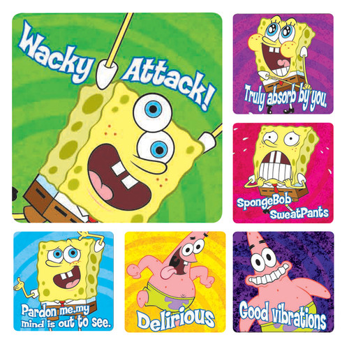 Kids Stickers Spongebob Squarepants 100/Box