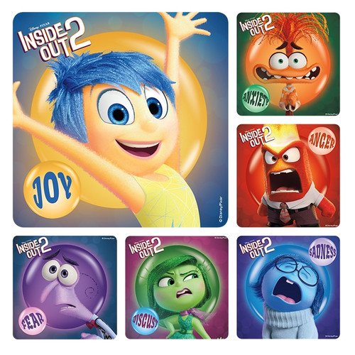 Kids Stickers Inside Out 2 100/Box