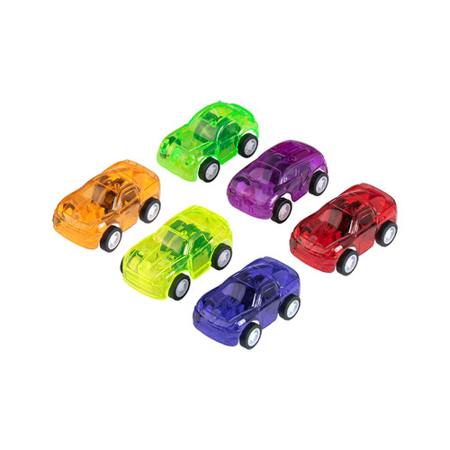Kids Toys Translucent Pull Back Cars 36/Box