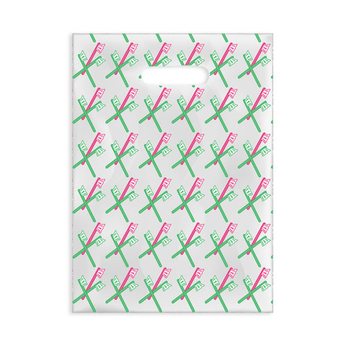 Plastic Bags Scatter Red/Green Brushes 100/Box