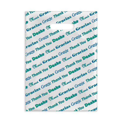 Plastic Bags Thank You Scatter 100/Box