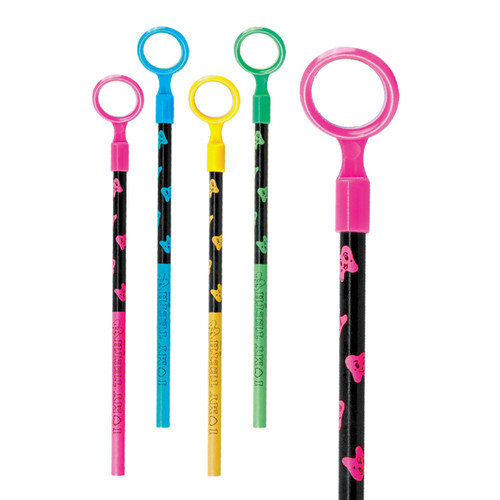 Kids Coloring 8.5" Dental Mirror Pencil 36/Box