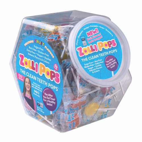 Kids Candy Zollipops Assorted Fruit Flavor Lollipops 150/Box