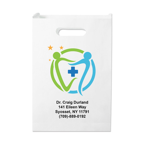 Kids Paper Bags Large Bag-Full Color Imprint 1000/Box