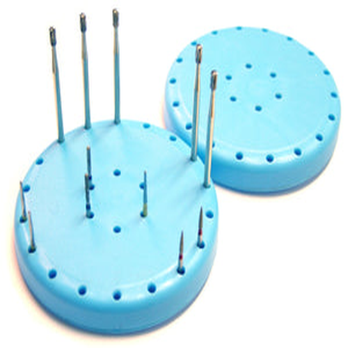 Pac-Dent, Magnetic Bur Blocks, 1 x Sky Blue, 24 Holes, 024SB