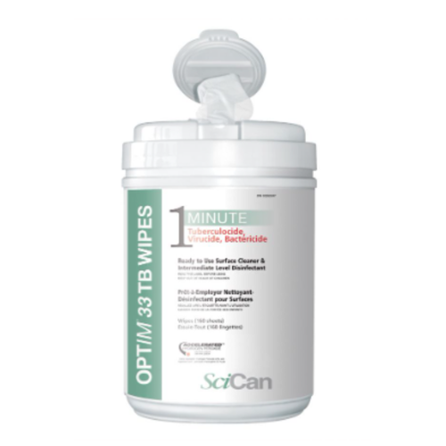 SciCan, OPTIM 33TB Wipe-Aloe 160 Wipes/Can, SCI33W12-ALOE