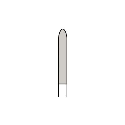Robot Carbide Cutter Burs, HP, Crosscut, 14/12 Blade, # 295E, 2.3 mm Diameter, 15.0 mm Length, 1/Pkg