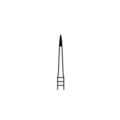 Robot Carbide CTF-FG Finishing Burs, FG, 3/Pack, 16 Blade, # 132F, 0.8 mm Diameter, 3.0 mm Length