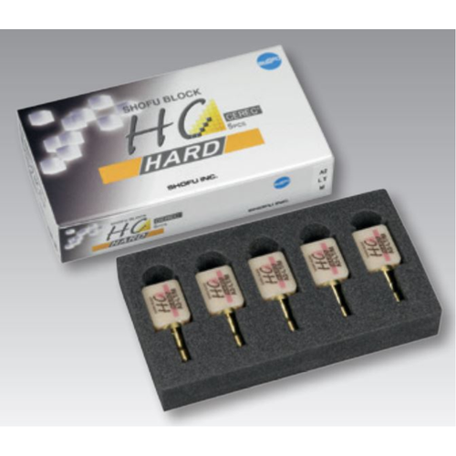 Shofu, HC Block for CEREC, Medium, Single Layer Block, 5/Pack, Medium, Shade A3-LT, 2169A