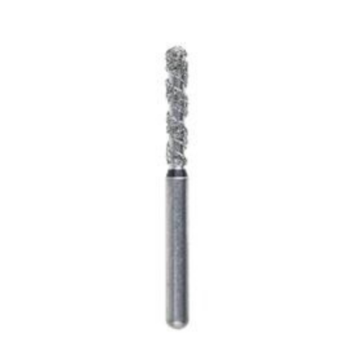 Microcopy, NeoDiamond Diamond Bur Friction Grip Coarse Spiral Round End Taper 8213.8C, 25/Pack, ND82138C