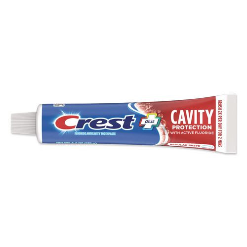Crest Cavity Protection Toothpaste, Regular, 4.2 oz, Tube, 24/Carton