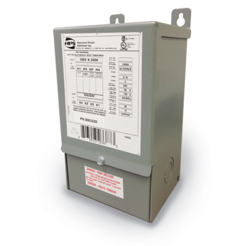 Sable Industries, Buck Boost Single Phase 750 VA, 120/240V-12/24, 50/60Hz, 3001020