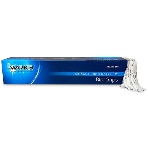 Mark3, Bib-Grips Disposable Paper Bib Holders 250/Box, 100-090M