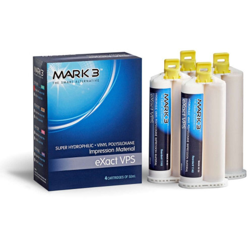 Mark3, eXact VPS Impression Material Light Fast Set 50ml. Cartridges 4/Box, 100-1141