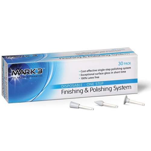 Mark3, Finishing & Polishing Cups 30/Box, 100-6341