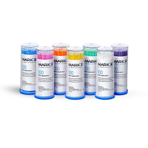 Mark3, Disposable Micro Applicators Fine Assorted  Colors 1.5mm (Yellow, Pink) 400/Box, 100-8095