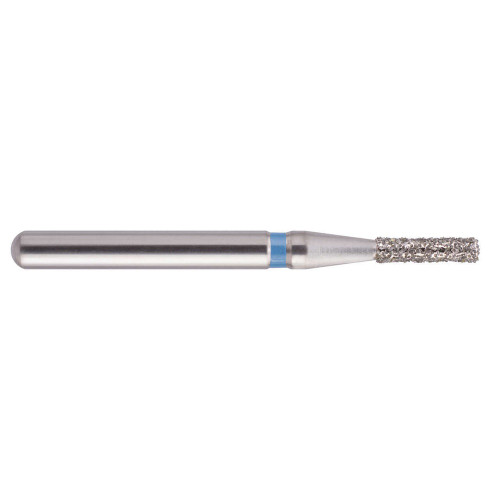 Mark3, Blue Streak Diamond Burs Flat End Cylinder 837.016 Medium Blue 5/Pack, 100-D-837-016M
