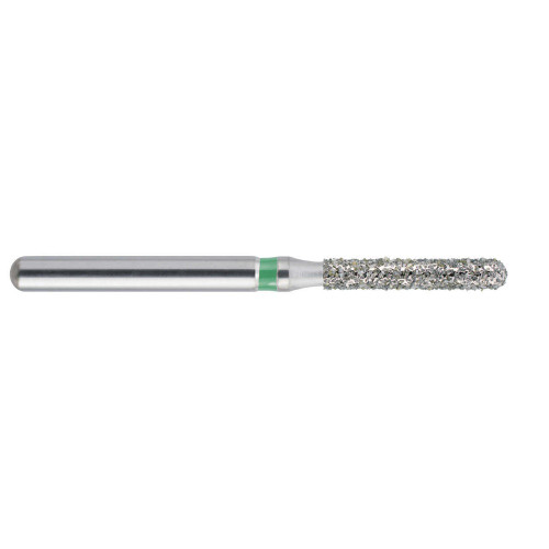 Mark3, Blue Streak Diamond Burs Round End Cylinder 881.014 Coarse Green 5/Pack, 100-D-881-014C