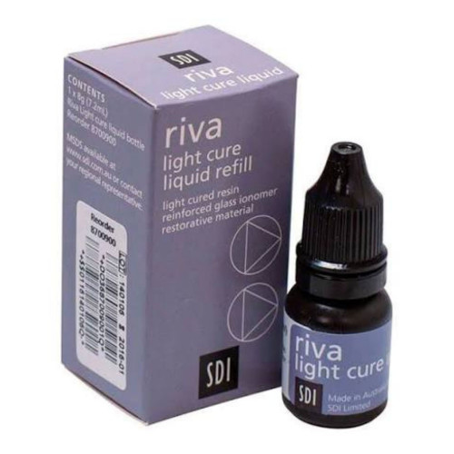SDI, Riva Light Cure Liquid Refill Regular Set 7.2mL (8g) bottle, 8700900