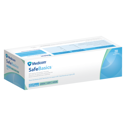 SafeBasics Self Seal Pouch, 200/Box, 5.25" x 10"