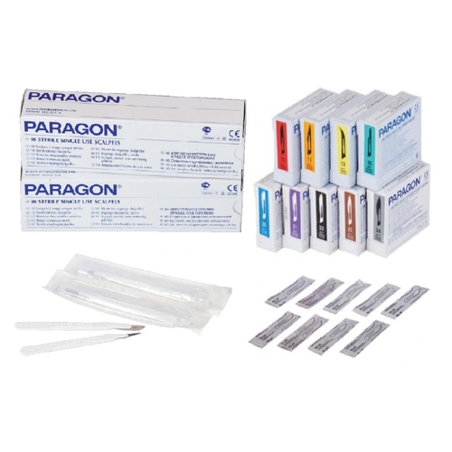 Paragon Disposable Carbon Sterile Blades, 100/Pack, #20