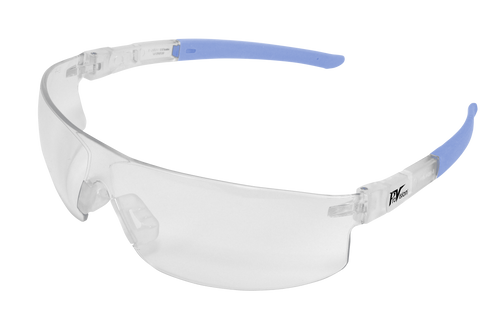 ProVision Econo Tilts, Clear frame/clear lens/Blue tips
