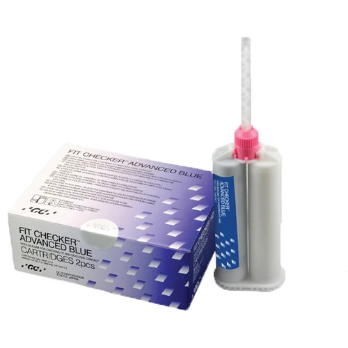 Copy of Fit Checker Advanced BLUE Cartrige package: 2 - 48 ml & 3 mixing tips. Ideal