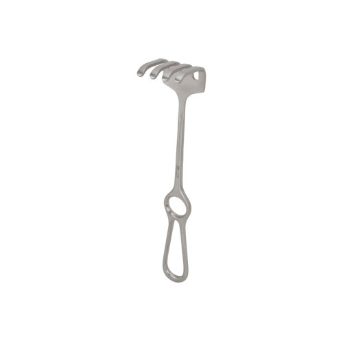 Miltex, Israel Retractor 10, 6 Blunt Prongs, 2-3/8 X 1-5/8, 11-352
