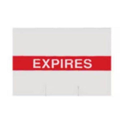 HuFriedy, Red Expires Label, 10Box/Case, REL-010