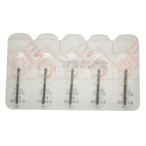 NTI Diamonds Round End Cylinder, 881-016 Coarse 5/Pk