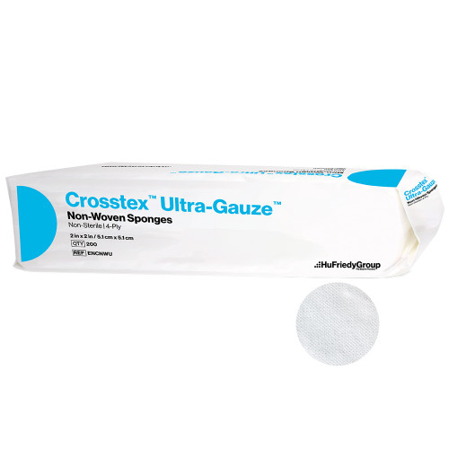 HuFriedy, Ultra Gauze, 2x2-5, 000/Case, ENCNWU