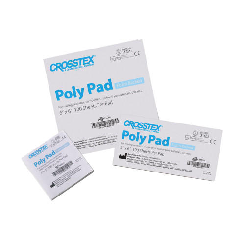 HuFriedy, Crosstex Poly Pad 3x3, 6 Pads/1 Pac, KPAD33