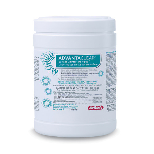 HuFriedy, ADVANTACLEAR Disinfectant Wipes 160ct, IMS-2160
