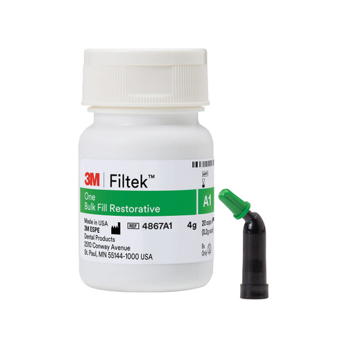 3M Filtek One Bulk Fill Restorative, 4867A1, 20, 0.2g Capsules