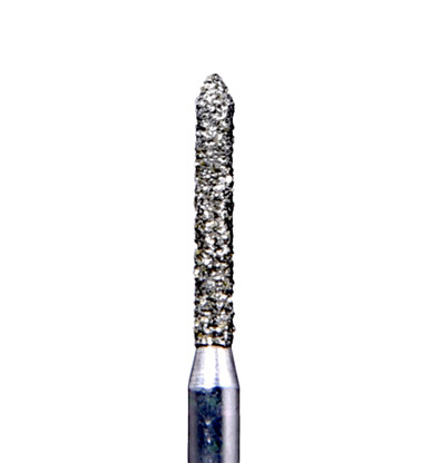 House Brand Dentistry FG 885-012C Beveled Cylinder Coarse Diamond Burs - 10/Pack