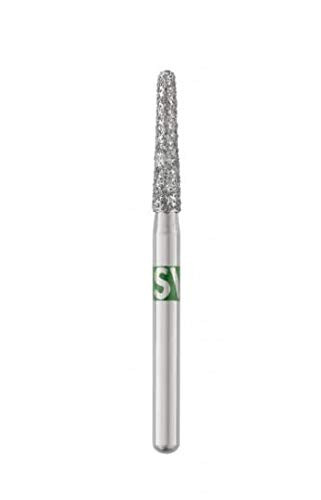 10 Fraises Diamantées Dentaires Round End Taper 850/016F Grain Fin FG - Marque LANJING