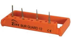 Zirc Surgical Bur Guard 12 Hole Surgical Bur Guard, Neon Blue, 2-7/8' x ...