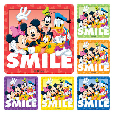 Disney Stickers Gang Smile, 100/Roll, PS233 - The Dental Market U.S.