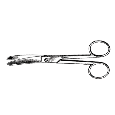 Scissors Curved 5.5 Blunt-Blunt Points V95-56