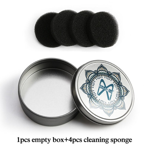 Box with Makeup Brush Cleaner + 4pcs Sponge