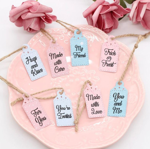 Nicole - Tiny Gift Tags Clear Stamp and Cutting Dies (5 forskjellige)