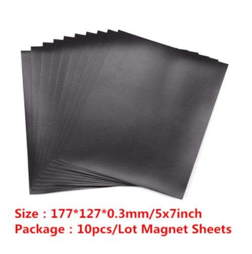 10 stk 17,7x12,7x0,3cm rubber magnet Sheet for Dies
