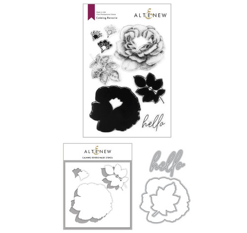 Altenew - Calming Reverie Stamp & Die & Mask Stencil (3 valg)